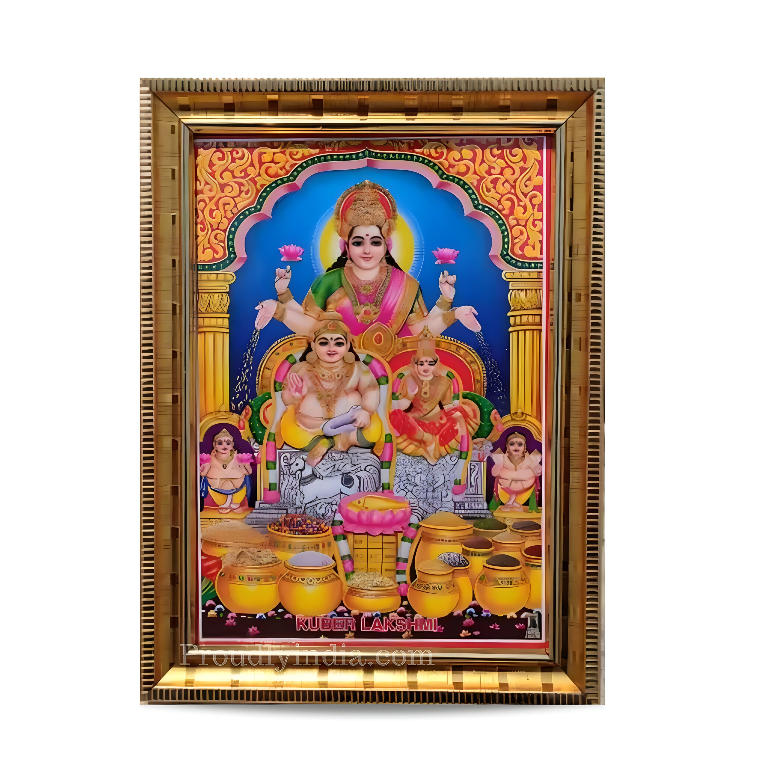Kubera Lakshmi Religious Frame