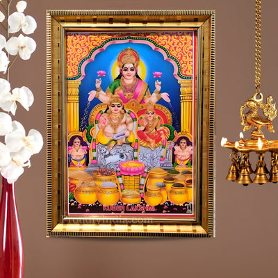 Kubera Lakshmi Religious Frame