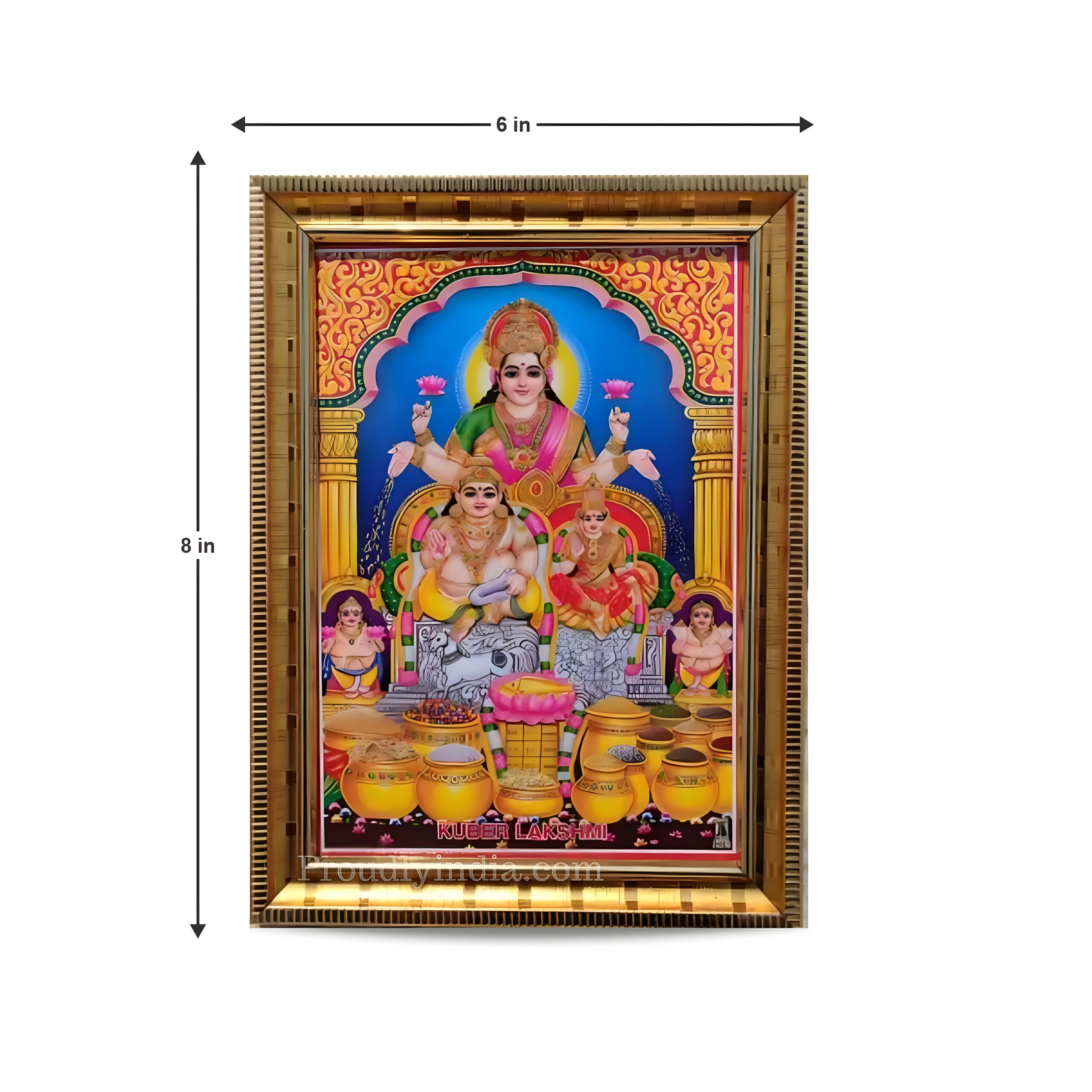 Kubera Lakshmi Religious Frame