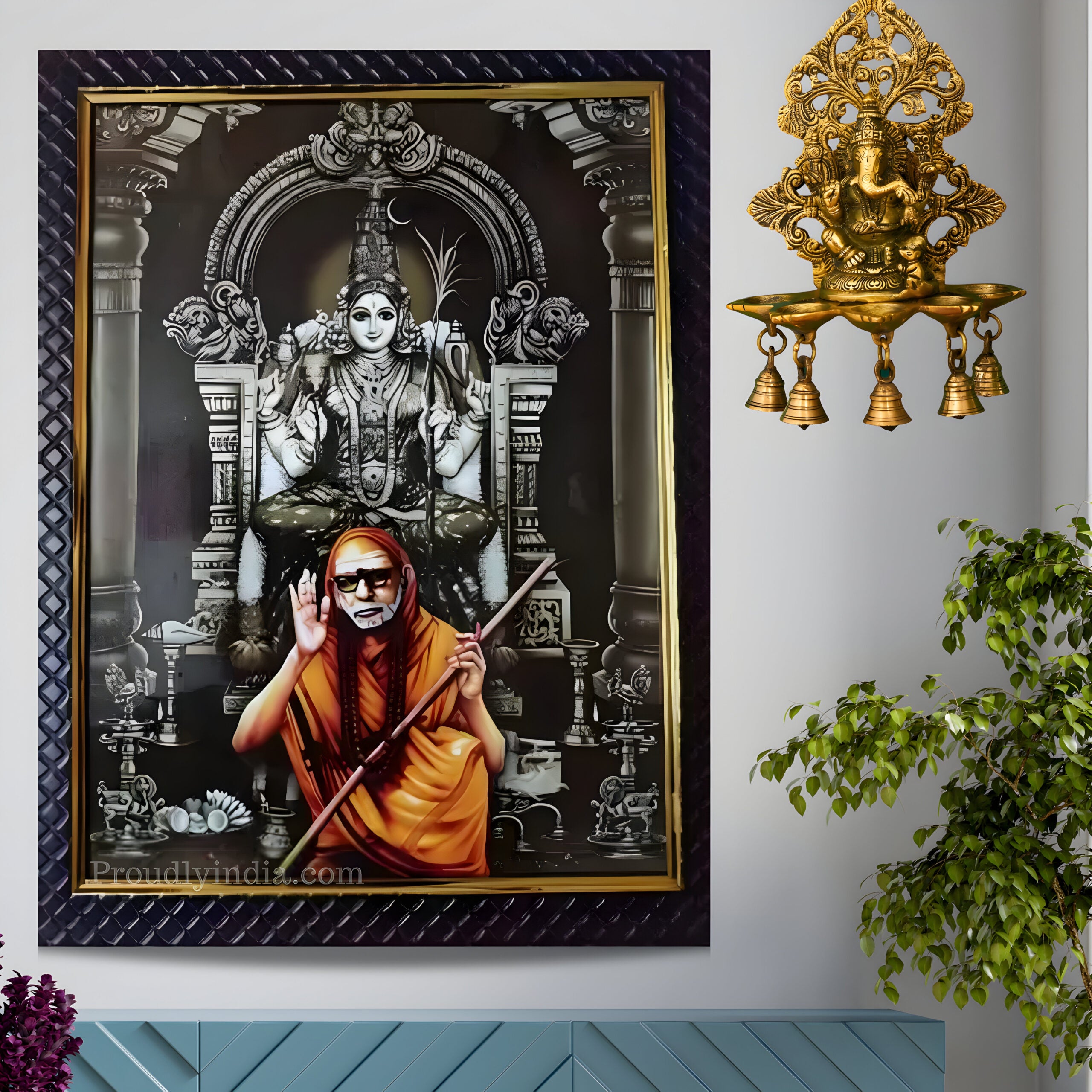Kanchi Sri Sankaracharya Maha Periyava Religious Frame