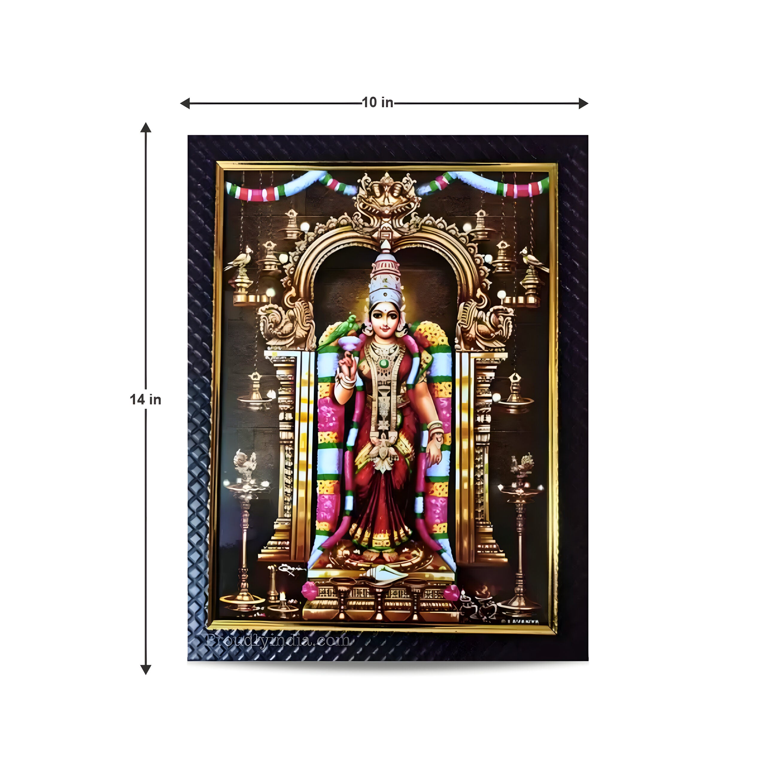 Madurai Sri Meenakshi Amman Large Size Photo frame