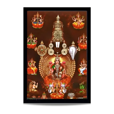 Lakshmi God Religious Frame