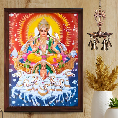 Surya Dev Religious Frame Religious Frame