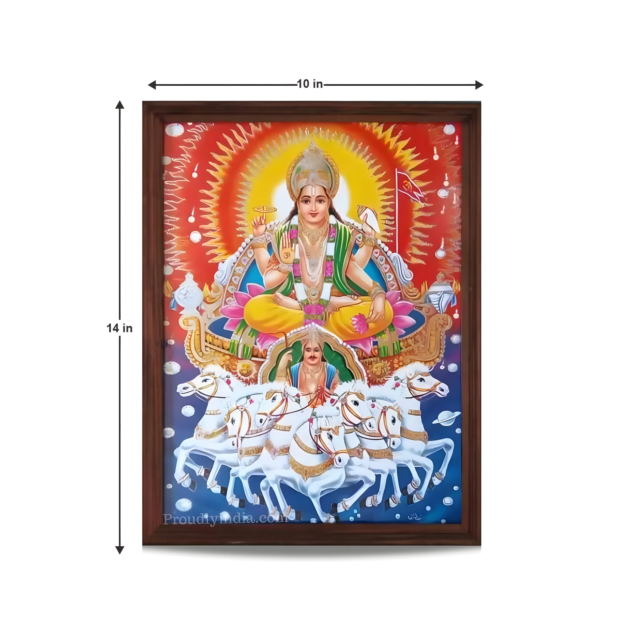 Surya Dev Religious Frame Religious Frame