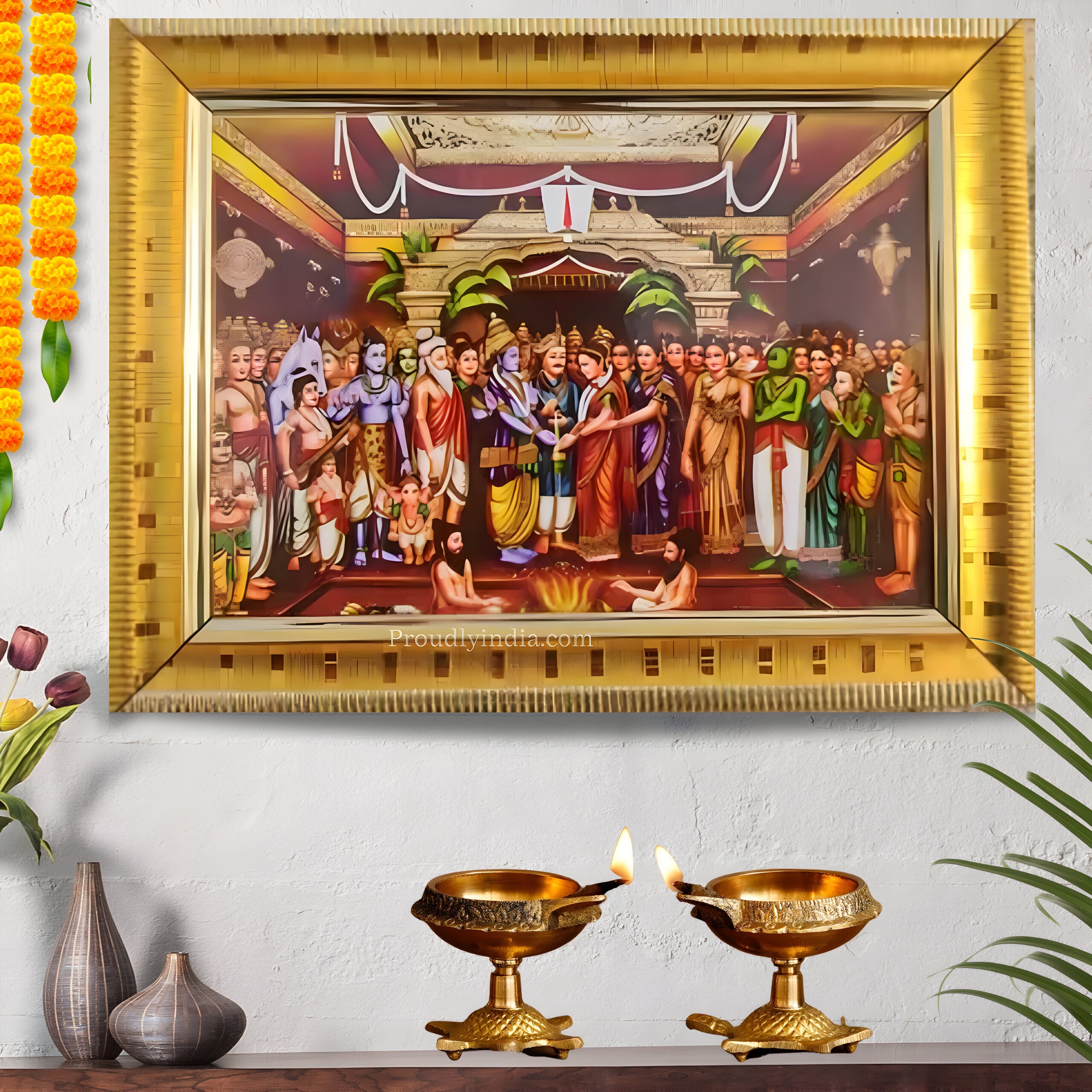 Balaji Kalyanam Idol Religious Frame