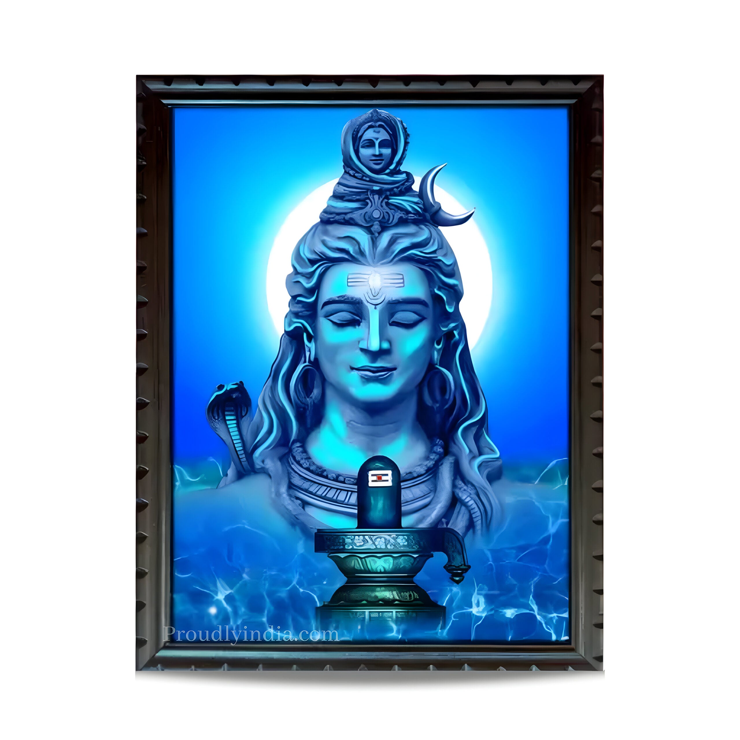Lord Shiva Digital Print With  Frame