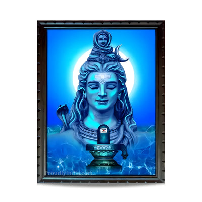 Lord Shiva Digital Print With  Frame