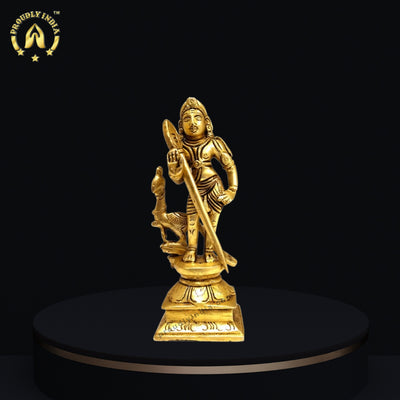 Brass Lord Murugan Statue