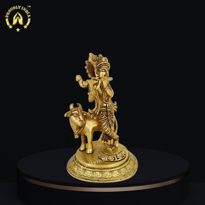 Gopala Krishna Brass Statue