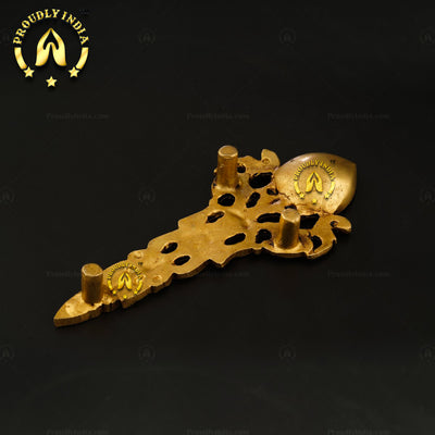 Pooja Aarti Dhoop Holder With Designer Handle