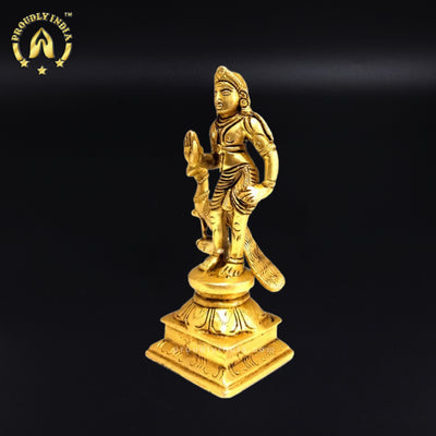 Brass Lord Murugan Statue