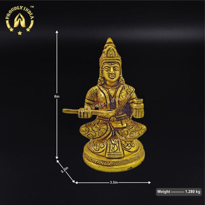 6" Goddess Annapurna Devi Statue
