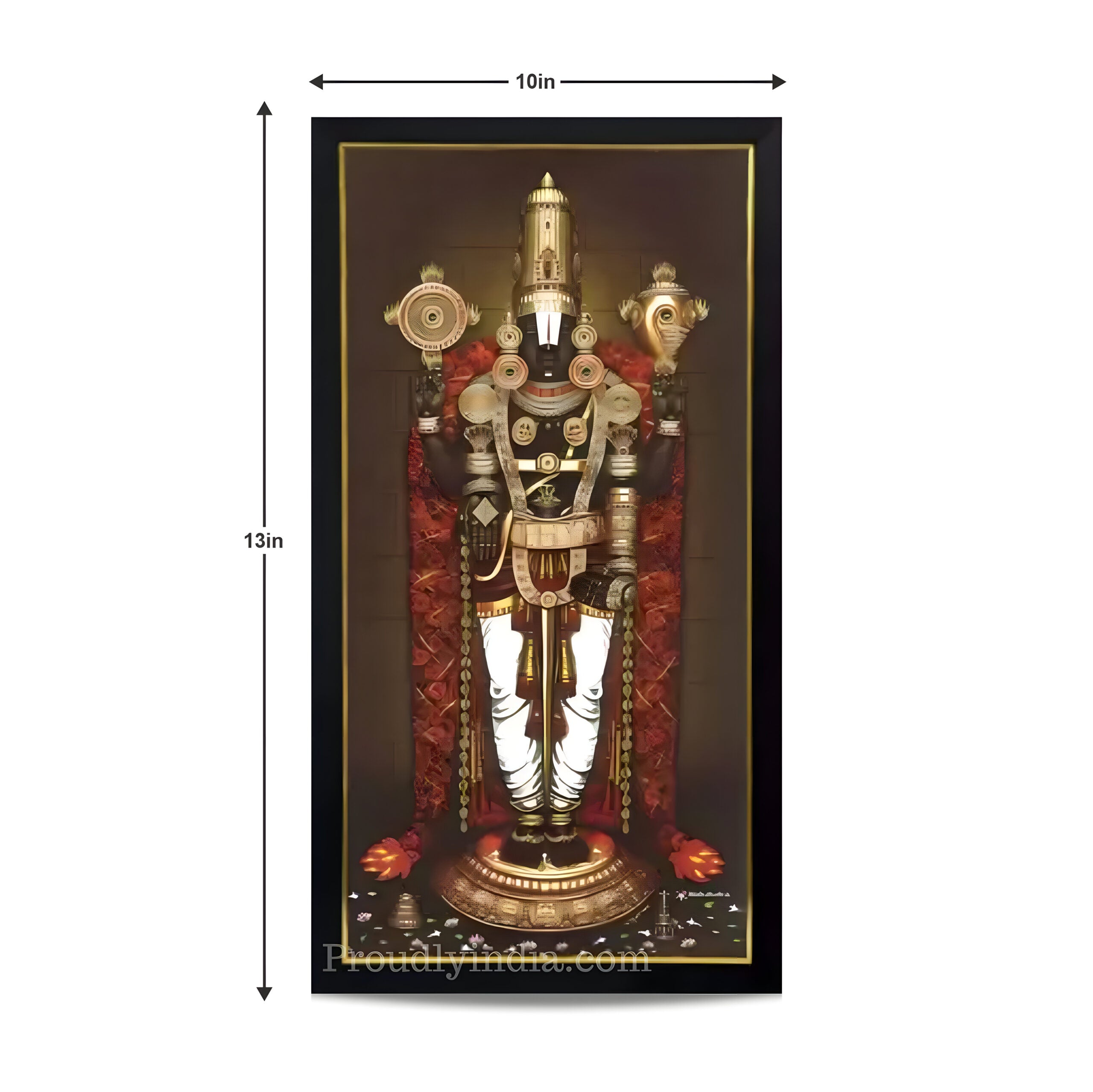Nijapada Dharshanam Rose Garland God Photo Frame