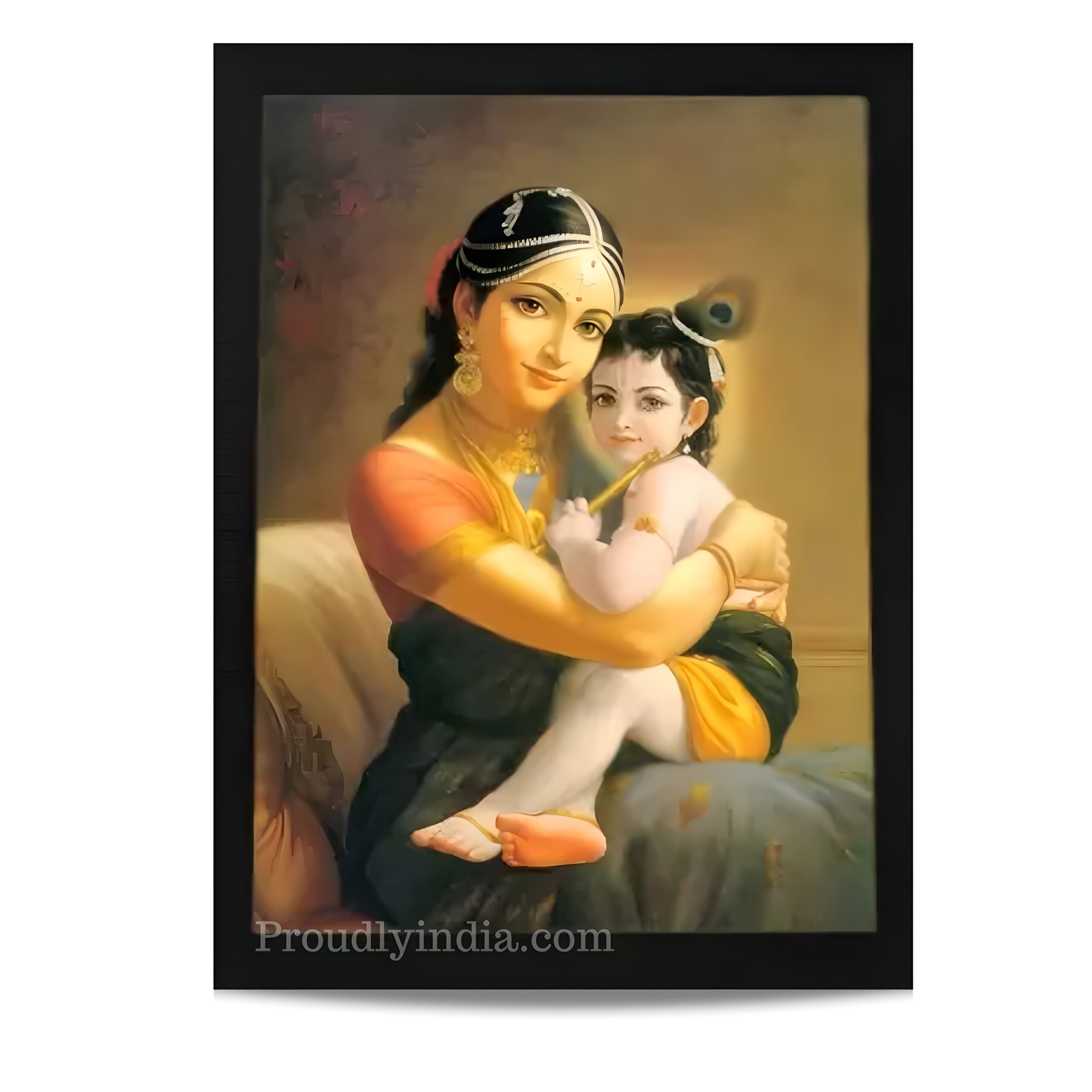 Lord Krishna and yashoda Religious Frame