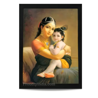 Lord Krishna and yashoda Religious Frame