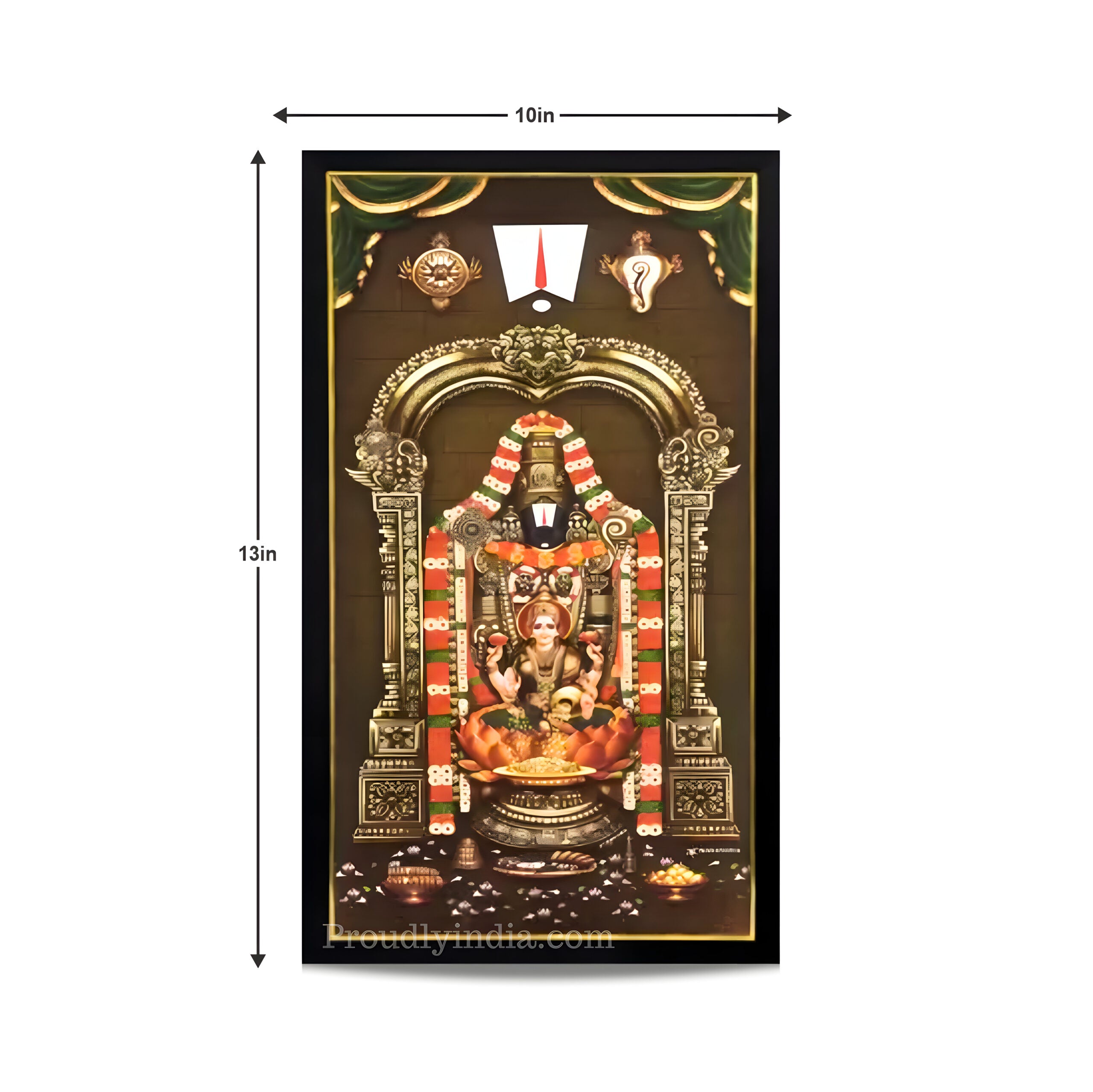 Tirupati Balaji and Lakshmi Religious Frame
