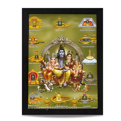 Lord Shiva parvati darbar Religious Frame
