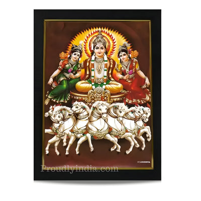 Lord Surya bhagavan Religious Frame