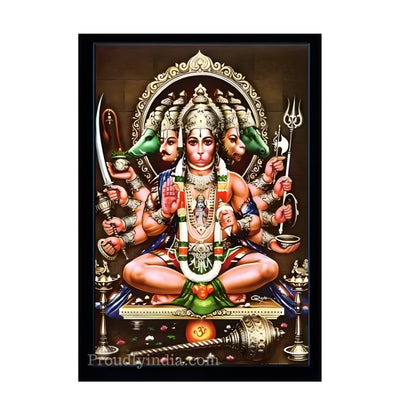 Panchmukhi Hanuman Religious Frame
