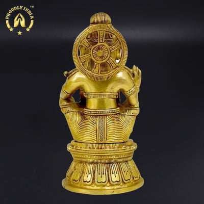 3.5" Brass Ayyappan Swamy Statue