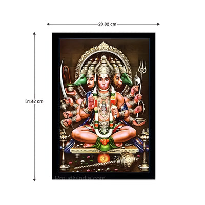 Panchmukhi Hanuman Religious Frame