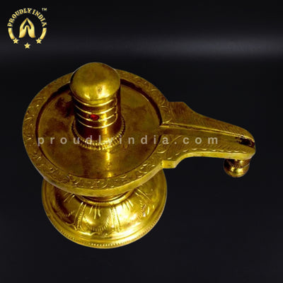 Shiva Linga Religious Brass Statue