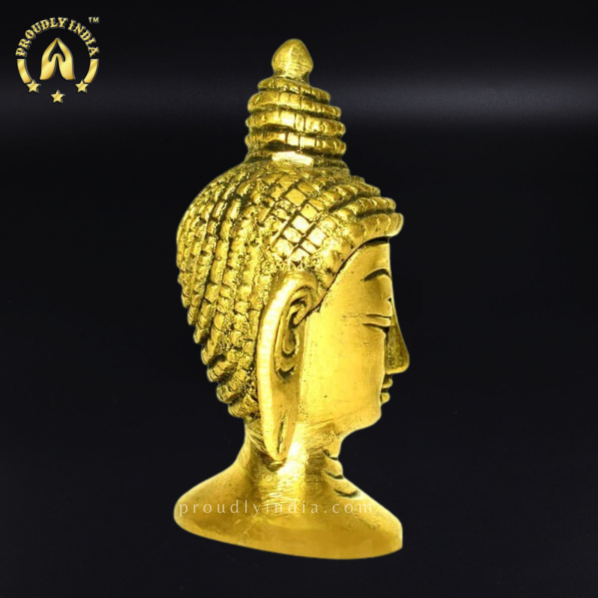 Brass Buddha Head Statue