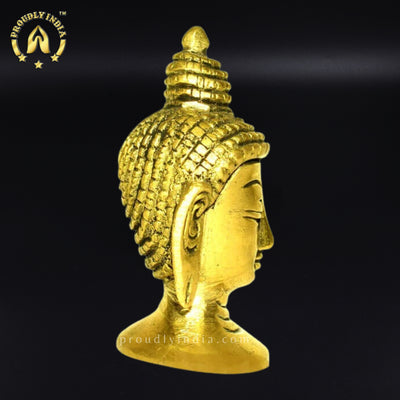 Brass Buddha Head Statue