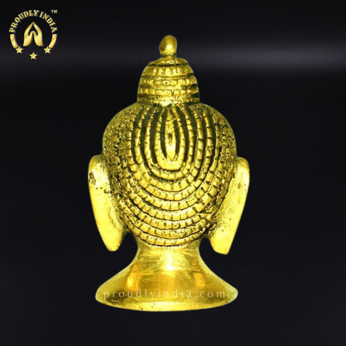 Brass Buddha Head Statue