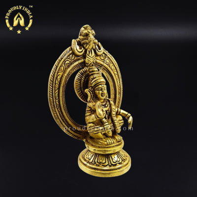 5.5" Brass Ayyappan Idol with Arch