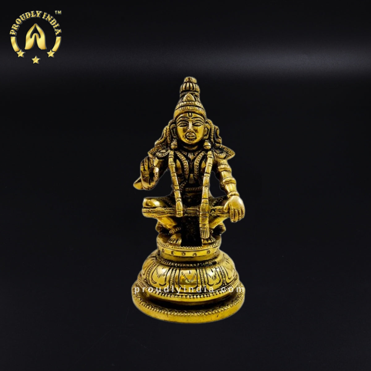 5.7" Brass Sabharimala Ayyappan Idol