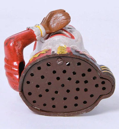 Cast Iron Joker Piggy Bank - Clown Old Humpty Dumpty Mechanical Coin Bank