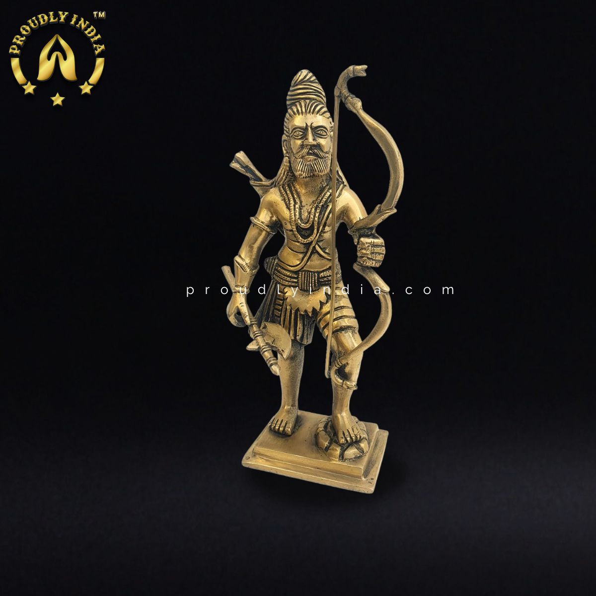 10" Brass Lord Parshuram Idol