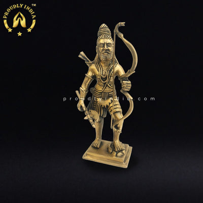10" Brass Lord Parshuram Idol