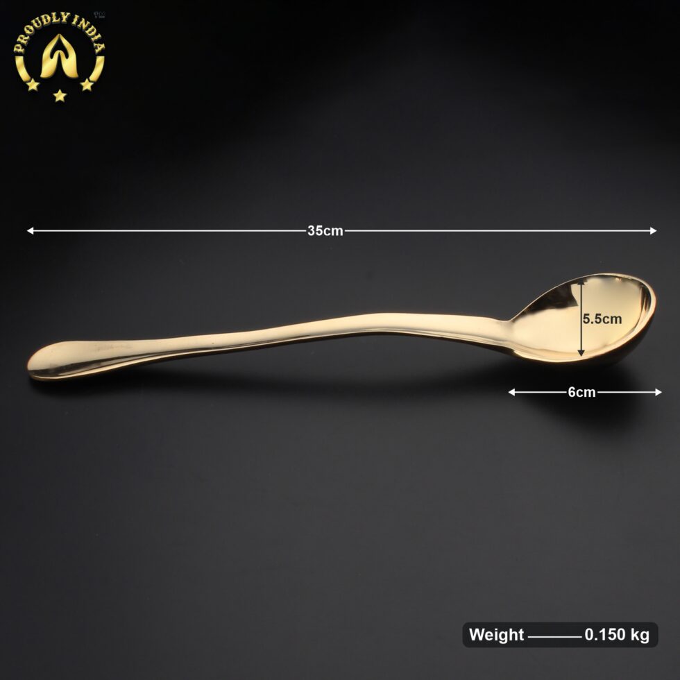 Georg Jensen Inspired 3 Pure Brass Serving Spoons