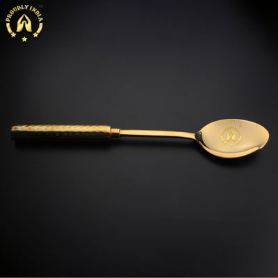 Brass Desert Ladle with Brass handle