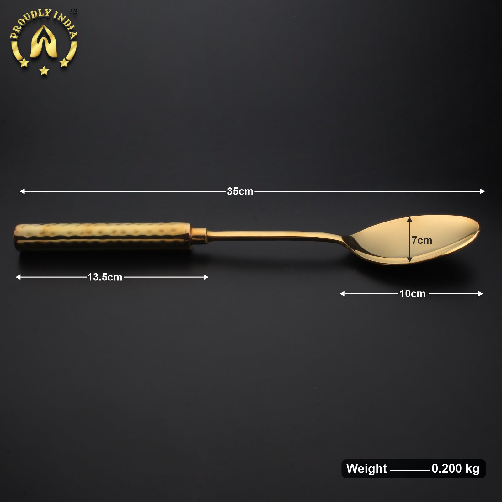 Set of 6 Brass Ladle with Brass Handle