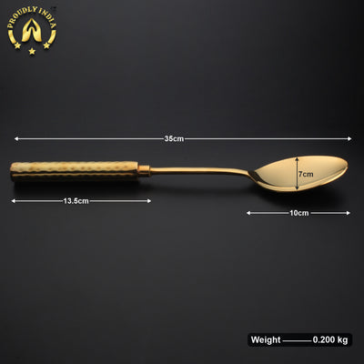 Set of 6 Brass Ladle with Brass Handle