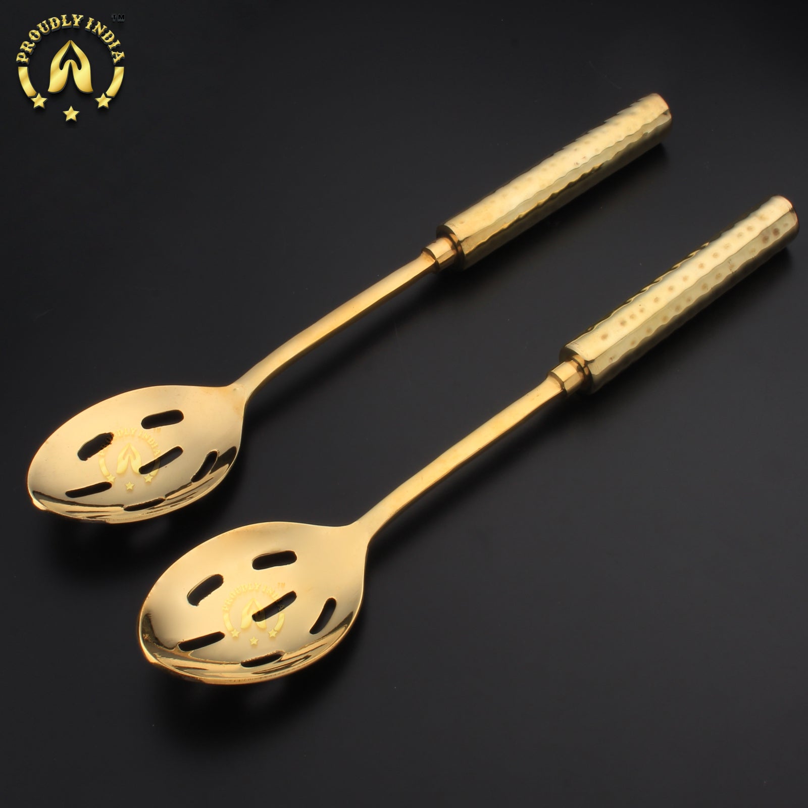 Brass Soup Stainer with Brass Handle