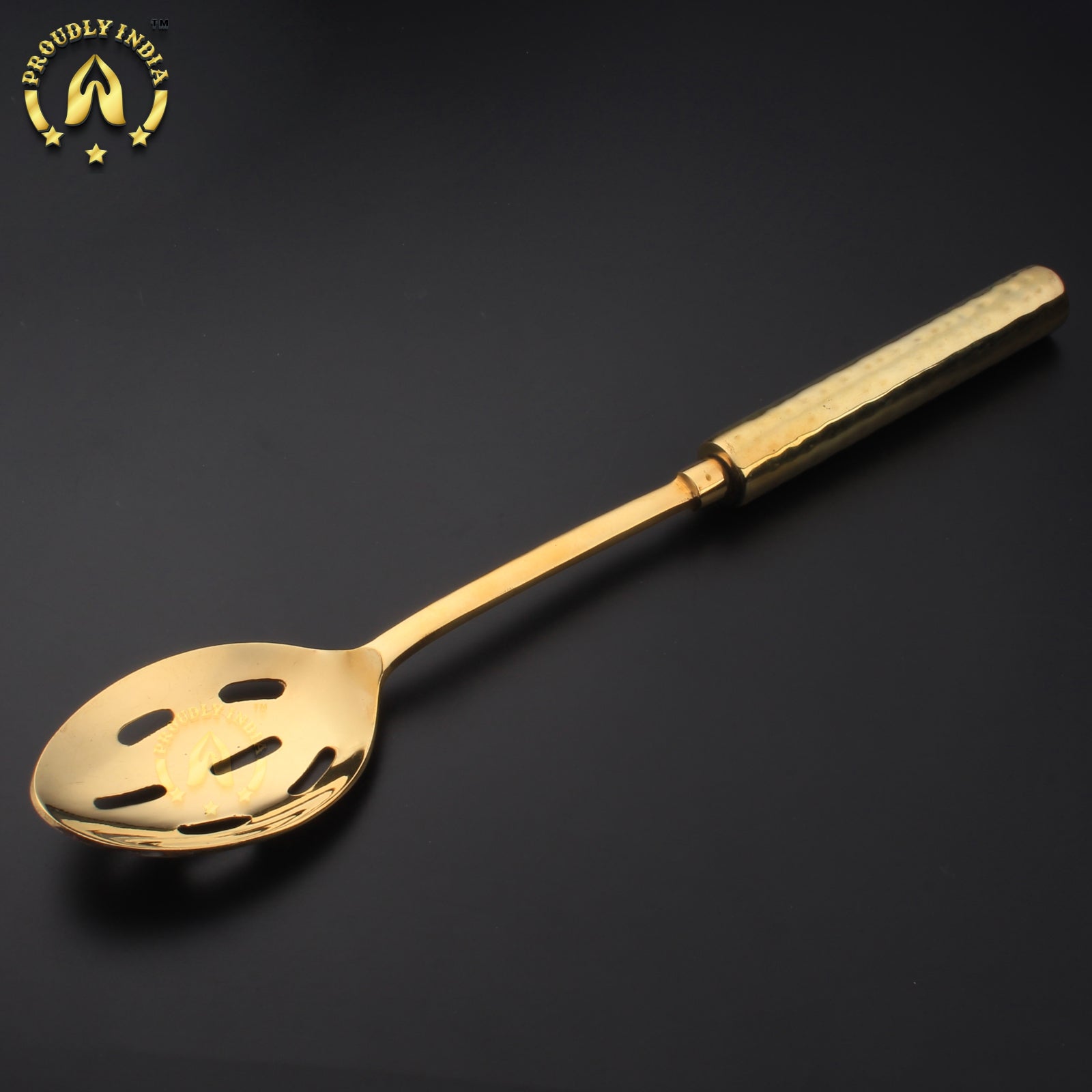 Brass Soup Stainer with Brass Handle