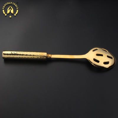 Brass Soup Stainer with Brass Handle
