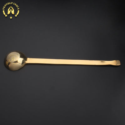 Set of 3 Brass Gravy Serving Ladle | Kuzhi Karandi