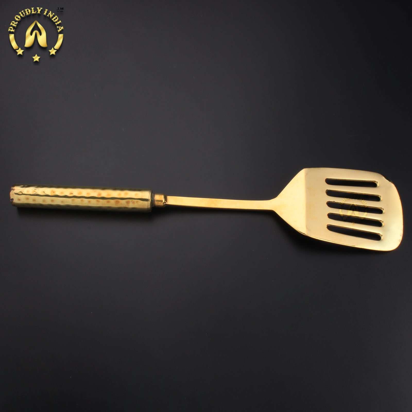 Brass Spatula with Brass Handle