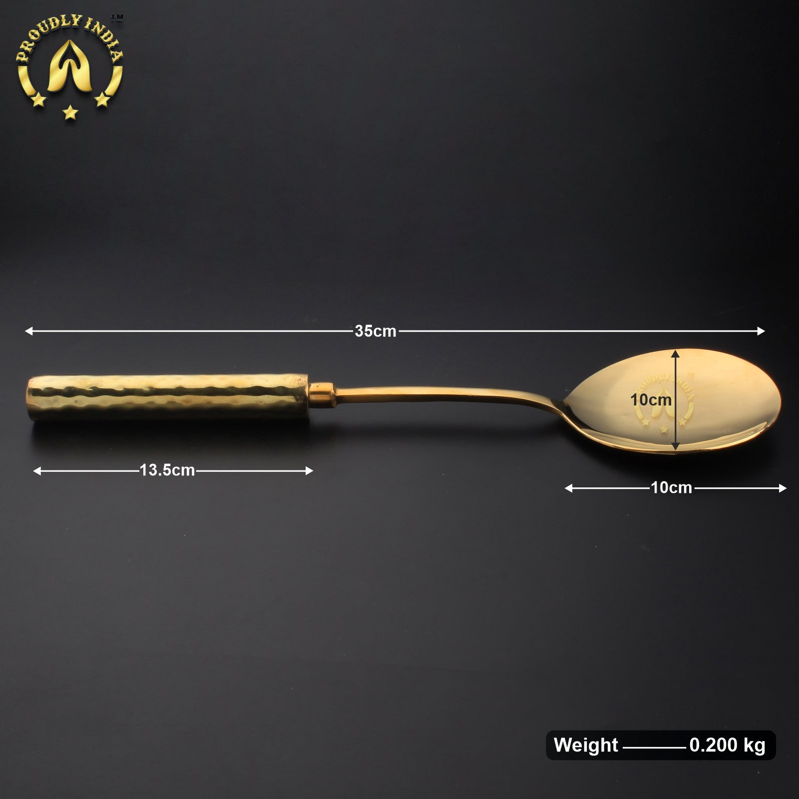 Set of 6 Brass Ladle with Brass Handle