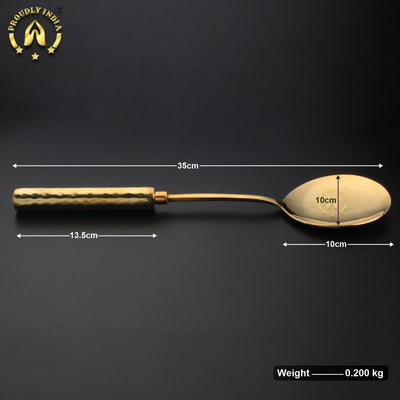Set of 6 Brass Ladle with Brass Handle
