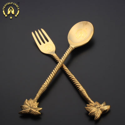 Heavy Designer Spoon and Fork