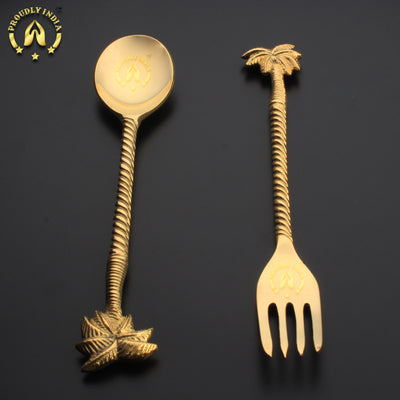 Heavy Designer Spoon and Fork