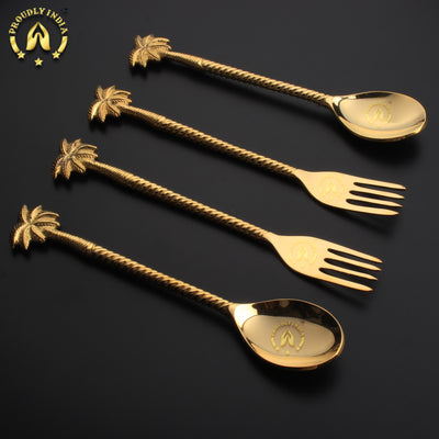 Heavy Designer Spoon and Fork