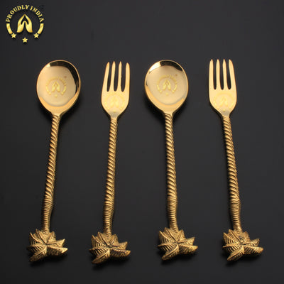 Heavy Designer Spoon and Fork