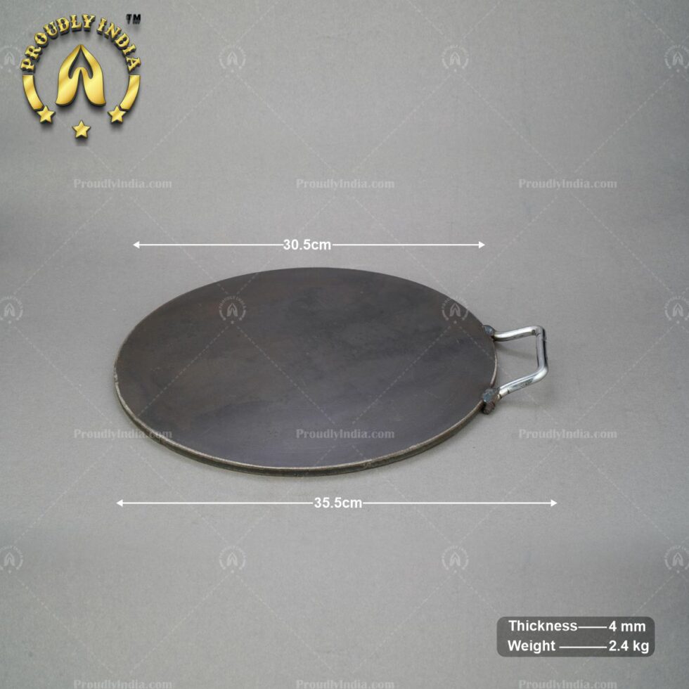 Flat Iron Dosa Pan with Steel Handle